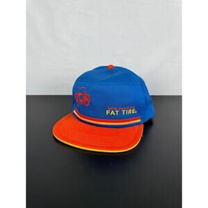 New Belgium Fat Tire Brewery Flat Bill 5 Panel Adjustable Hat Adult